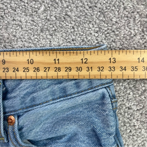 Levi’s Ribcage Wide Leg Jeans 25 High Rise Light Wash Denim - Picture 8 of 12